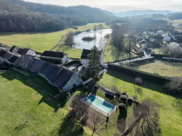 Vue drone du domaine du Manoir des Décideurs